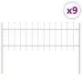 Gartenzaun mit weißer Spitze 15,3x0,6 m Stahl | Foro24.es | Tu tienda online para hogar, jardín y más Foro24.es