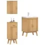 3-teiliges Badmöbel-Set aus Kiefernholz | Foro24.es | Tu tienda online para hogar, jardín y más Foro24.es
