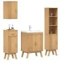 4-teiliges Badmöbel-Set aus massivem Kiefernholz | Foro24.es | Tu tienda online para hogar, jardín y más Foro24.es