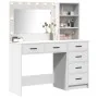 2-teiliges Waschtisch-Set mit weißer Holz-LED von , Schlafzimmerkommoden - Ref: Foro24-3334191, Preis: 207,64 €, Rabatt: %