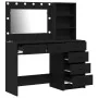 2-piece vanity set with LED in black wood by , Bedroom Dressers - Ref: Foro24-3334192, Price: 213,58 €, Discount: %