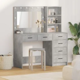 2-piece vanity set with LED in concrete gray made wood by , Bedroom Dressers - Ref: Foro24-3334194, Price: 201,17 €, Discount: %