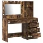 Set de Tocador de 2 Piezas con LED Madera de Roble Ahumado | Foro24.es | Tu tienda online para hogar, jardín y más Foro24.es