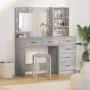 Juego de Mesa de Tocador de 2 Piezas con LED de Madera Elaborada Gris Sonoma de , Tocadores para dormitorios - Ref: Foro24-33...