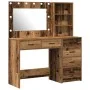 2-Piece Vanity Table Set with LED and Old Engineered Wood | Foro24.es | Tu tienda online para hogar, jardín y más Foro24.es