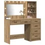 2-piece vanity set with LED in handcrafted oak wood by , Bedroom Dressers - Ref: Foro24-3334199, Price: 199,64 €, Discount: %