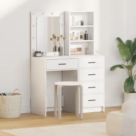 2-piece vanity set with white wood LEDs by , Bedroom Dressers - Ref: Foro24-3334200, Price: 181,11 €, Discount: %