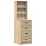 Set de Tocador de 2 Piezas con LED en Madera de Roble Sonoma von , Schlafzimmerkommoden - Ref: Foro24-3334202, Preis: 174,57 ...
