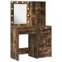 Conjunto de tocador de 2 piezas con LEDs y madera de roble ahumado de , Tocadores para dormitorios - Ref: Foro24-3334204, Pre...
