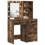 Conjunto de tocador de 2 piezas con LEDs y madera de roble ahumado de , Tocadores para dormitorios - Ref: Foro24-3334204, Pre...