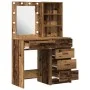 2-teiliges Waschtisch-Set mit LEDs aus gealtertem Holz | Foro24.es | Tu tienda online para hogar, jardín y más Foro24.es
