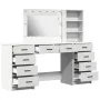 Set de tocador de 3 piezas con LED en madera blanca de , Tocadores para dormitorios - Ref: Foro24-3334209, Precio: 281,42 €, ...