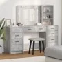 Set de tocador de 3 piezas con LED de en madera gris concreto | Foro24.es | Tu tienda online para hogar, jardín y más Foro24.es