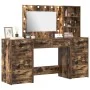 3-piece vanity set with LED in smoked oak wood by , Bedroom Dressers - Ref: Foro24-3334213, Price: 271,06 €, Discount: %