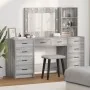 3-piece vanity set with LED lights in Sonoma engineered wood gray by , Bedroom Dressers - Ref: Foro24-3334214, Price: 280,68 ...