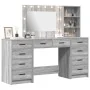 3-piece vanity set with LED lights in Sonoma engineered wood gray by , Bedroom Dressers - Ref: Foro24-3334214, Price: 280,68 ...