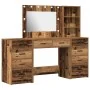 3-Piece Vanity Set with LED Antique Wood Crafted Wood by , Bedroom Dressers - Ref: Foro24-3334216, Price: 271,06 €, Discount: %