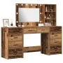 3-Piece Vanity Set with LED Antique Wood Crafted Wood by , Bedroom Dressers - Ref: Foro24-3334216, Price: 271,06 €, Discount: %