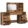 3-Piece Vanity Set with LED Antique Wood Crafted Wood by , Bedroom Dressers - Ref: Foro24-3334216, Price: 271,06 €, Discount: %