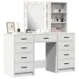 3-piece vanity set with white wood LEDs by , Bedroom Dressers - Ref: Foro24-3334218, Price: 255,47 €, Discount: %