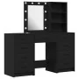 3-Piece Dressing Table Set with Black LED Wood by , Bedroom Dressers - Ref: Foro24-3334219, Price: 262,98 €, Discount: %