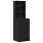Conjunto de Tocador de 3 Piezas con LED Negro de Madera de , Tocadores para dormitorios - Ref: Foro24-3334219, Precio: 262,98...