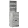 3-Piece Vanity Set with LED - Concrete Gray Quality Wood | Foro24.es | Tu tienda online para hogar, jardín y más Foro24.es