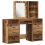 3-Piece Vanity Set with LED in Old Wood Finish | Foro24.es | Tu tienda online para hogar, jardín y más Foro24.es