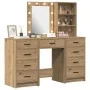 3-Piece Vanity Set with LED in Crafted Crafted Wood by , Bedroom Dressers - Ref: Foro24-3334226, Price: 246,01 €, Discount: %