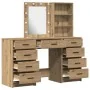3-Piece Vanity Set with LED in Crafted Crafted Wood by , Bedroom Dressers - Ref: Foro24-3334226, Price: 246,01 €, Discount: %