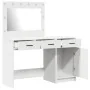 Conjunto de tocador de 2 piezas con LED de en madera blanca | Foro24.es | Tu tienda online para hogar, jardín y más Foro24.es