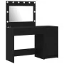 2-teiliges Waschtisch-Set mit LED in schwarzem Holz | Foro24.es | Tu tienda online para hogar, jardín y más Foro24.es