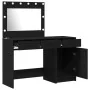 2-teiliges Waschtisch-Set mit LED in schwarzem Holz | Foro24.es | Tu tienda online para hogar, jardín y más Foro24.es