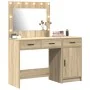 Conjunto de tocador de 2 piezas con LED en madera de ingeniería de roble Sonoma | Foro24.es | Tu tienda online para hogar, jardín y más Foro24.es