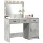 2-teiliges Waschtisch-Set mit LED in grauem Holz | Foro24.es | Tu tienda online para hogar, jardín y más Foro24.es