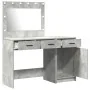 Set de Tocador de 2 Piezas con LED en Madera Gris de de , Tocadores para dormitorios - Ref: Foro24-3334230, Precio: 172,38 €,...