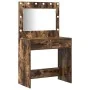 2-Piece Dresser Set with LED in Smoked Oak Wood by , Bedroom Dressers - Ref: Foro24-3334231, Price: 171,63 €, Discount: %