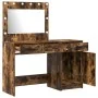 2-Piece Dresser Set with LED in Smoked Oak Wood by , Bedroom Dressers - Ref: Foro24-3334231, Price: 171,63 €, Discount: %
