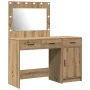 2-piece dressing table set with LED in oak color | Foro24.es | Tu tienda online para hogar, jardín y más Foro24.es