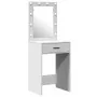 2-piece vanity set with LED, white wood by , Bedroom Dressers - Ref: Foro24-3334236, Price: 150,73 €, Discount: %