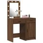 Set de tocador de 2 piezas con LED de madera de roble negro de , Tocadores para dormitorios - Ref: Foro24-3334242, Precio: 15...