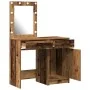 2-teiliges Waschtisch-Set mit LED in Altholz-Ausführung | Foro24.es | Tu tienda online para hogar, jardín y más Foro24.es