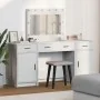 Conjunto de Mesa de Tocador de 3 Piezas con LED, Madera Elaborada Blanca | Foro24.es | Tu tienda online para hogar, jardín y más Foro24.es