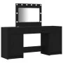 3-teiliges Waschtisch-Set mit schwarzem LED-Holz von , Schlafzimmerkommoden - Ref: Foro24-3334246, Preis: 243,29 €, Rabatt: %