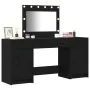 3-teiliges Waschtisch-Set mit schwarzem LED-Holz von , Schlafzimmerkommoden - Ref: Foro24-3334246, Preis: 243,29 €, Rabatt: %