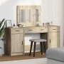 Conjunto de tocador de 3 piezas con LED en madera de roble sonoma | Foro24.es | Tu tienda online para hogar, jardín y más Foro24.es