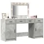 3-piece vanity set with LED in concrete grey and elaborate wood | Foro24.es | Tu tienda online para hogar, jardín y más Foro24.es