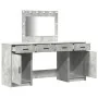 3-piece vanity set with LED in concrete grey and elaborate wood | Foro24.es | Tu tienda online para hogar, jardín y más Foro24.es