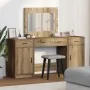 3-Piece Makeup Table Set with LED Wood Made of Artisan Oak | Foro24.es | Tu tienda online para hogar, jardín y más Foro24.es