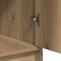3-Piece Makeup Table Set with LED Wood Made of Artisan Oak | Foro24.es | Tu tienda online para hogar, jardín y más Foro24.es